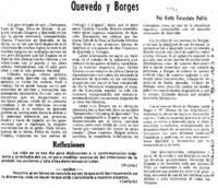 Quevedo y Borges