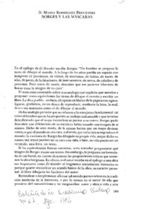 Borges y las mascaras