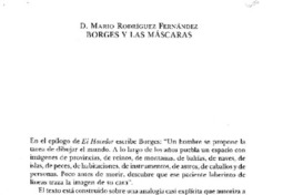 Borges y las mascaras
