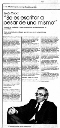 "Se es escritor a pesar de una mismo"