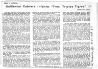 Guillermo abrera Infante: "tres tristes tigres"