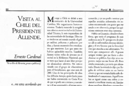 Visita al Chile del presidente Allende.