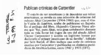Publican crónicas de Carpentier.