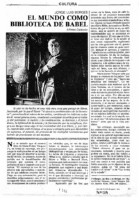 El Mundo como biblioteca de Babel