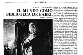 El Mundo como biblioteca de Babel