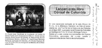 Lanzamiento libro Cónsul de Colombia.