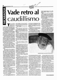 Vade retro al caudillismo (entrevista)