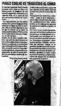 Paulo Coehlo es traducido al chino