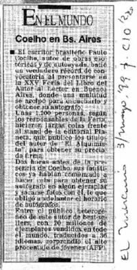 Coehlo en Bs. Aires