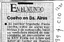 Coehlo en Bs. Aires