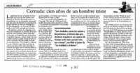 Cernuda, cien años de un hombre triste