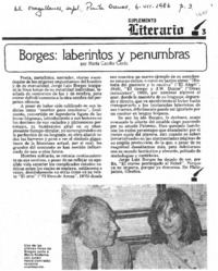 Borges: laberintos y penumbras