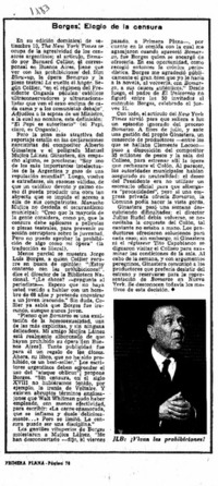 Borges: elogio de la censura.