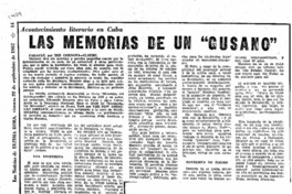 Las memorias de un "gusano"