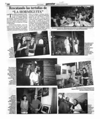 Rescatando las tertulias de "La Hormiguita".