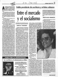 Entre el mercado y el socialismo