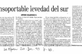 La Insoportable levedad del sur