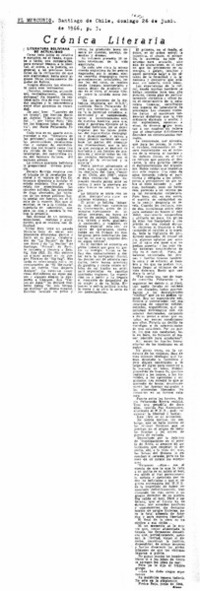 Literatura boliviana de actualidad