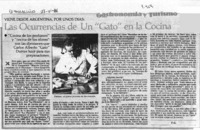 Las ocurrencias de un "Gato" en la cocina