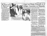 Jorge Luis Borges enterrado en el antiguo cementerio de Plainpalais.