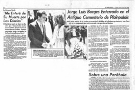 Jorge Luis Borges enterrado en el antiguo cementerio de Plainpalais.
