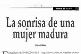 La sonrisa de una mujer madura