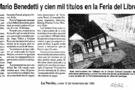 Mario Benedetti y cien mil títulos en la Feria del Libro.