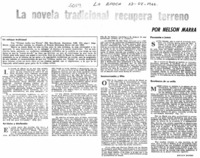 La novela tradicional recupera terreno