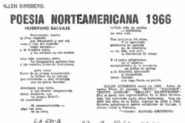 Poesía norteamericana 1966.