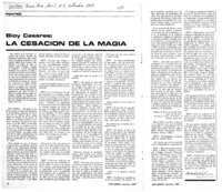 La cesación de la magia.