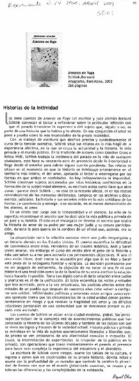 Historias de la intimidad