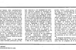 El teatro de Samuel Becket.