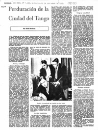 Perduración de la Ciudad del Tango