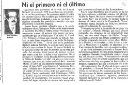 Ni el primero ni el último