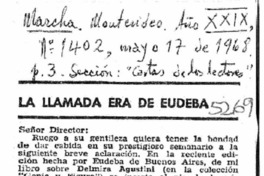 La llamada era de Eudeba