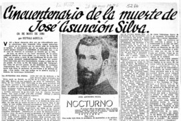 Cincuentenario de la muerte de José Asunción Silva