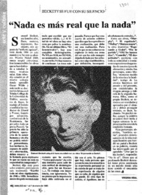 Nada es más real que la nada"