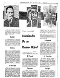 Intimidades de un Premio Nobel