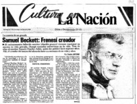 Samuel Beckett: frenesí creador.