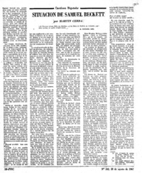 Situación de Samuel Beckett