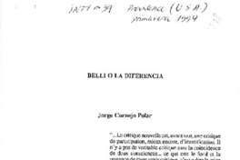 Belli o la diferencia
