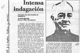 Intensa indagación