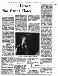 Herzog nos manda flores