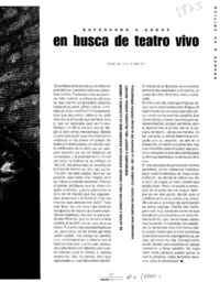 En busca de teatro vivo