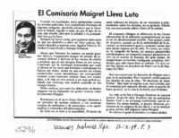 El comisario Maigret lleva luto
