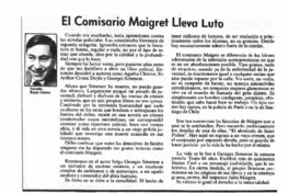 El comisario Maigret lleva luto
