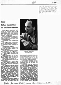 Diálogo esquizofrénico con un director nervioso.