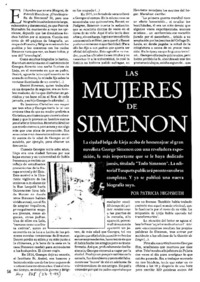 Las mujeres de Simenon