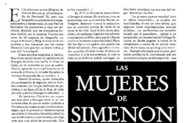 Las mujeres de Simenon