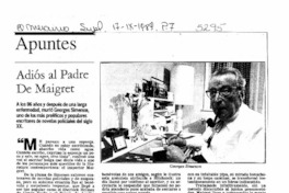 Adiós al padre de Maigret